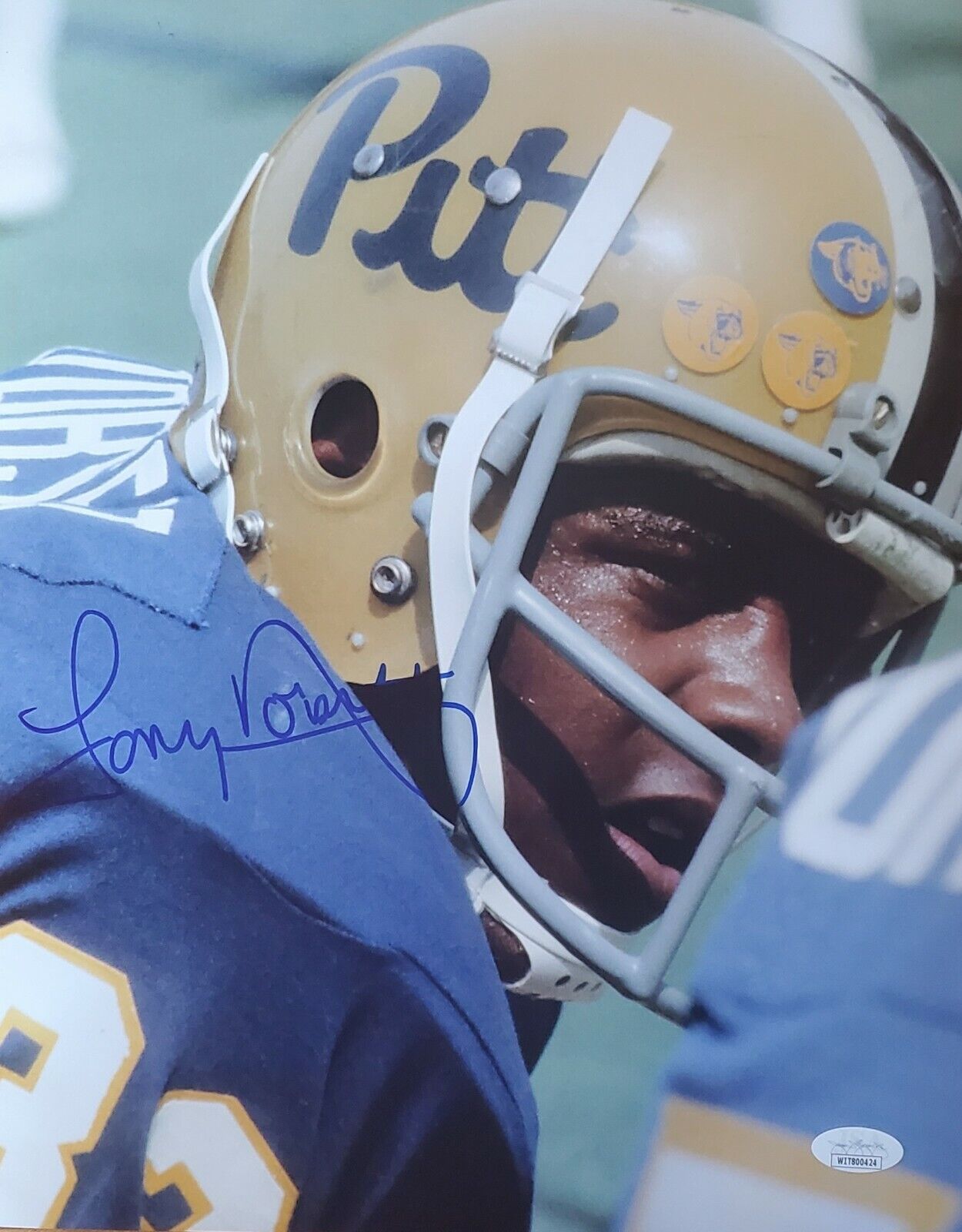 Autographed TONY DORSETT Pitt Panthers 11X14 Photo Poster painting - w/JSA COA