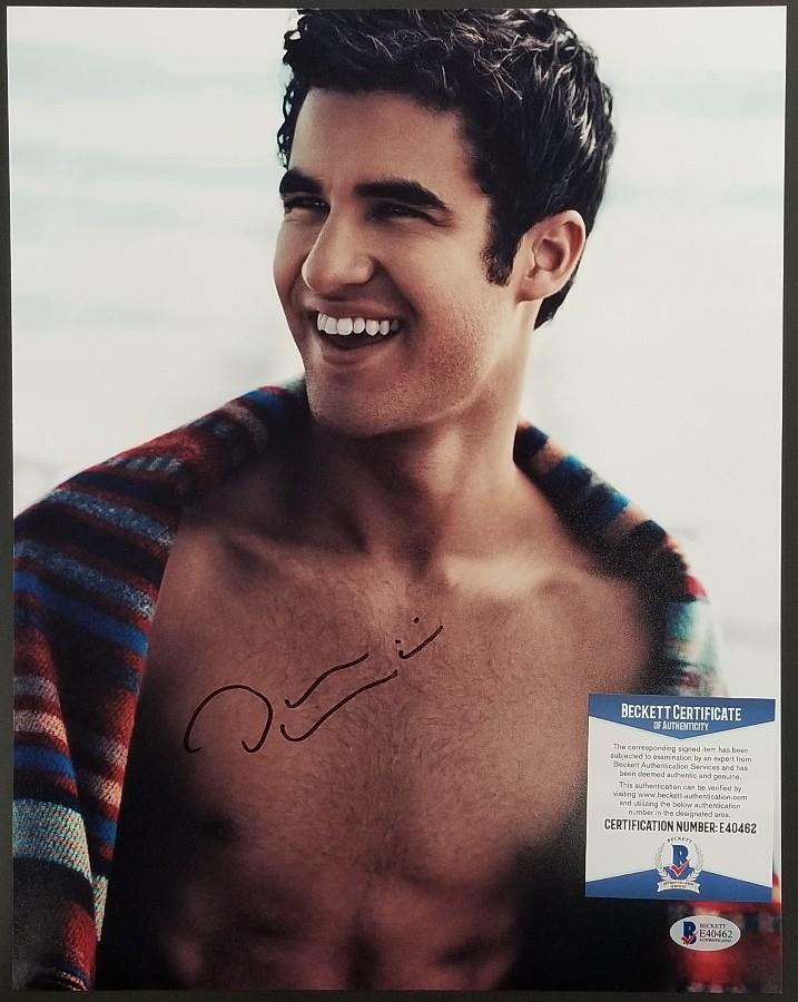 Actor DARREN CRISS Signed 11x14 Photo Poster painting Autograph (D) ~ Beckett BAS COA