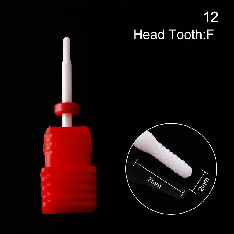 1Pc Ceramic Nail Drill Bits Nail Milling Cutter Bits Electric Drill Machine For Manicure Pedicure Equipment Accessory Tools-Nail Inspo