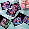 Ensemble de cartes de v&oelig;ux 12PCS couples DIY avec des enveloppes pour adultes
