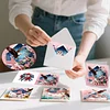 6pcs Diamond Painting Independence Day Greeting Card with Envelope for Family Friends Holiday Gift Congratulations