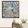 (US Local)White Peacock-Crystal Rhinestone Diamond Painting