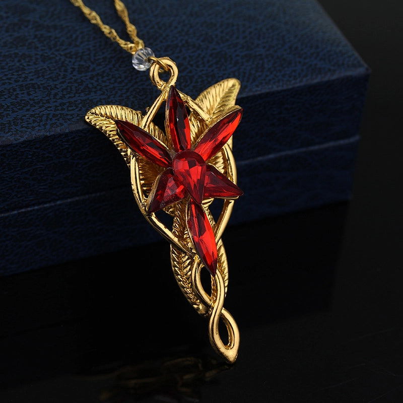 Fashion Cross Star Alloy Patchwork Inlay Artificial Crystal Men's Pendant Necklace 1 Piece