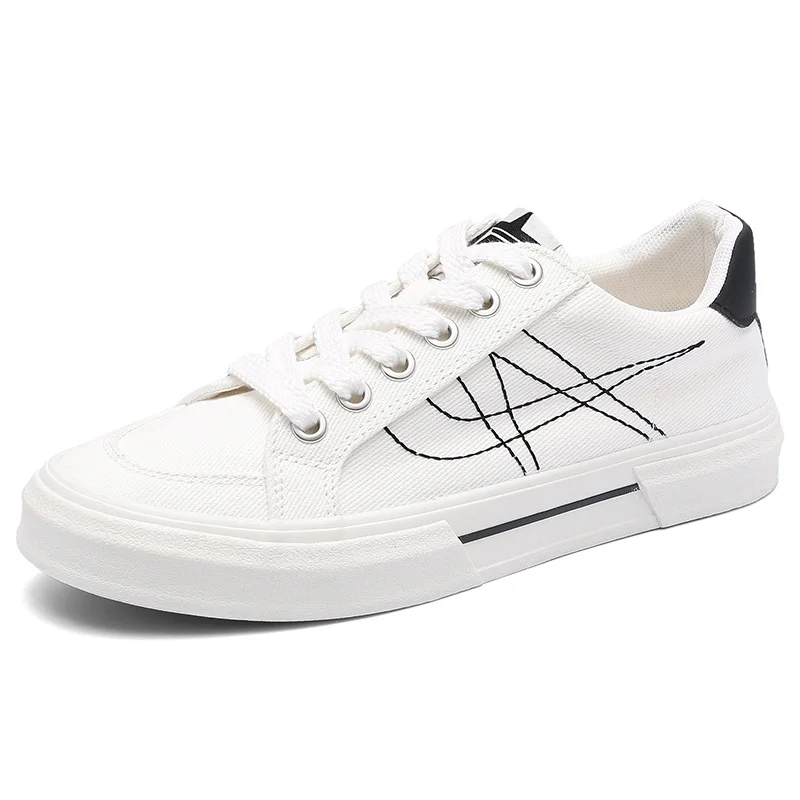 Qengg Qengg The Autumn Of 2025, The New Men's Shoes Fashion Niche Casual Men's Canvas Shoes With Low-Bottoms On The Flat Bottoms Of Men's Shoes