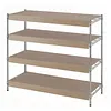 [US Local Warehouse] Set of 4 Wire Shelf Cover 0.32in Thick Removable Wire Rack Covers Easy To Clean and Install PVC Pantry Shelf Cover for Kitchen Pantrys Bathroom Office Shelving (43x20x3in)