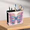 Porte-stylo papillon en acrylique-ornement de bricolage