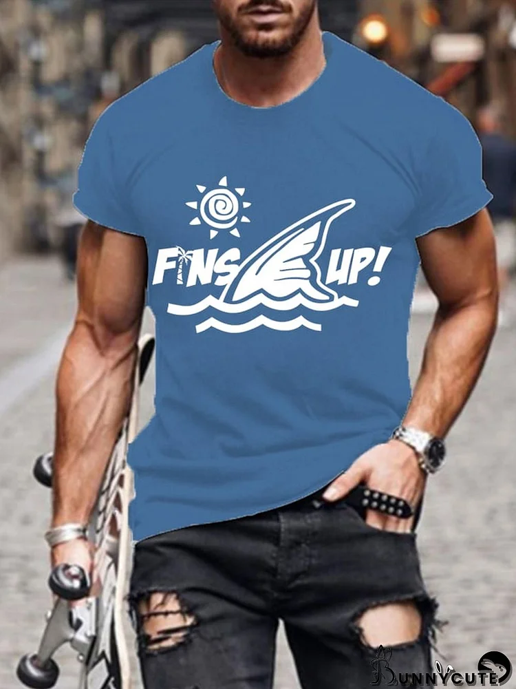 Men's Rip Jimmy Fins Up! Print T-Shirt