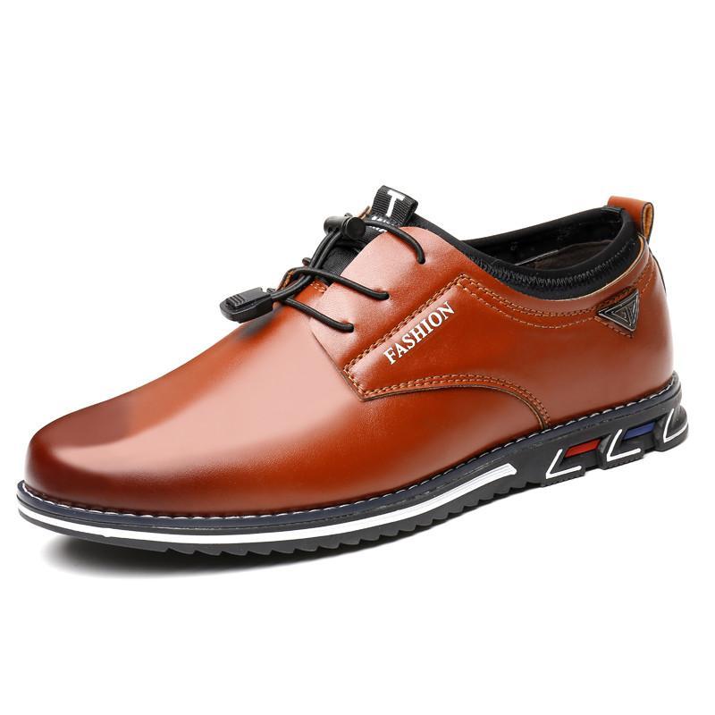 Dacomfy Men casual lace-up driving shoes lace-up business shoes 