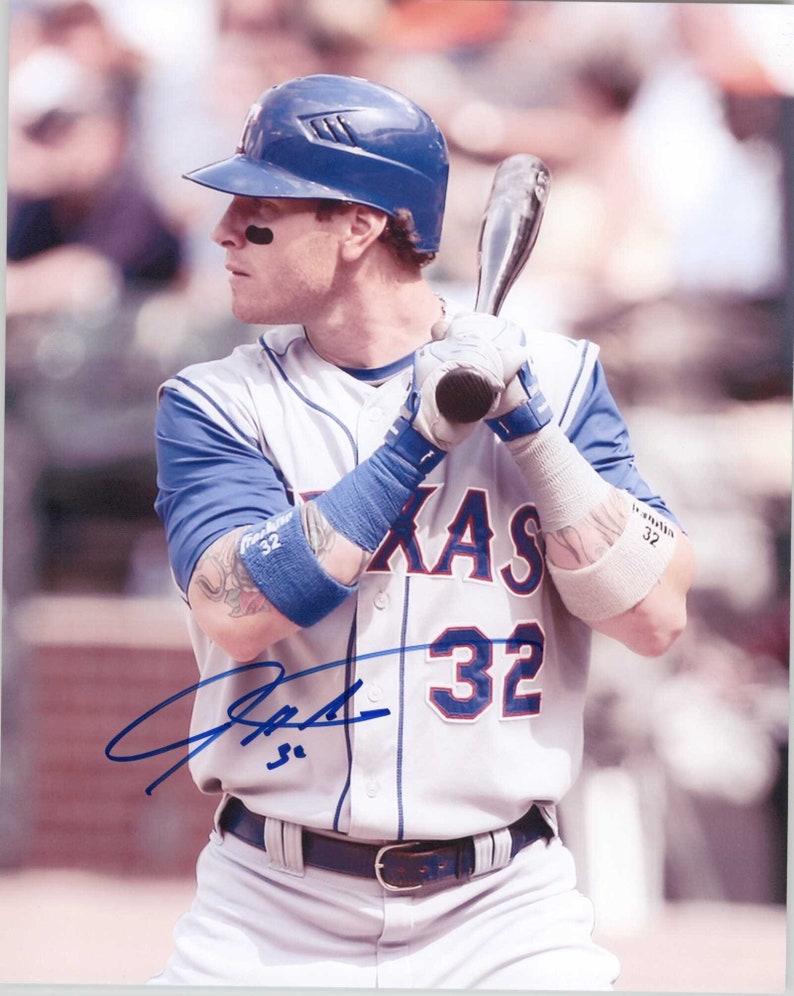 Josh Hamilton Signed Autographed Glossy 8x10 Photo Poster painting Texas Rangers - COA Matching Holograms