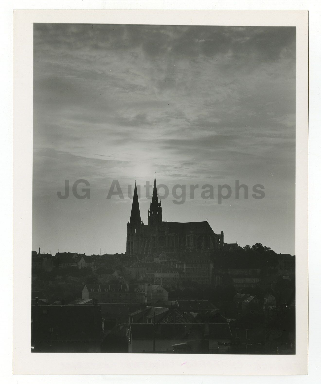 Chartres French Cathedral - Vintage 8x10 Publication Photo Poster paintinggraph - France