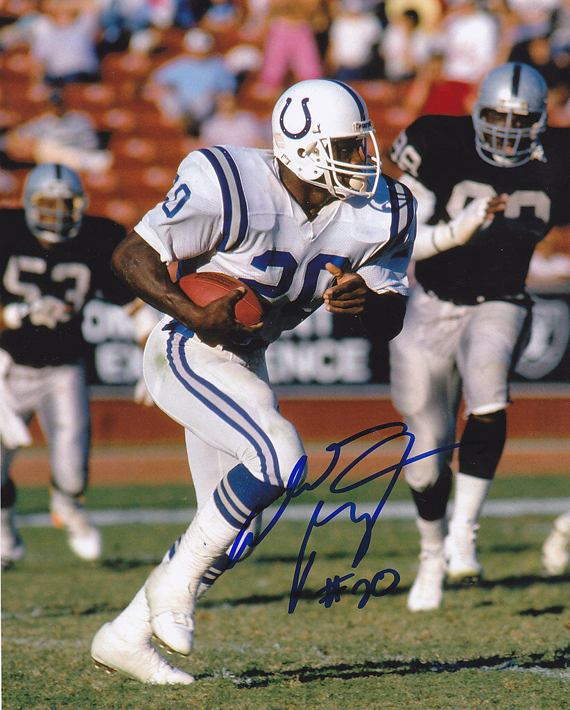 ALBERT BENTLEY INDIANAPOLIS COLTS ACTION SIGNED 8x10