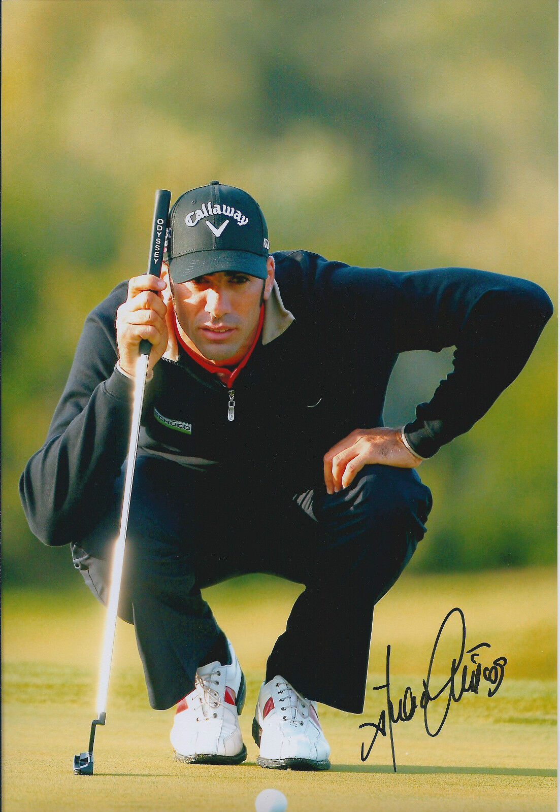 Alvaro QUIROS SIGNED Autograph 12x8 Photo Poster painting AFTAL COA Spanish Golfer