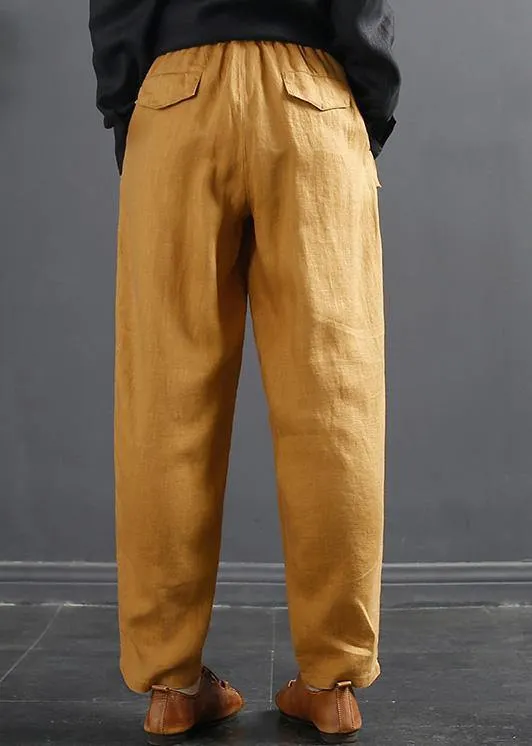 French Spring Wide Leg Pants Unique Red Inspiration Elastic Waist Wild Pants