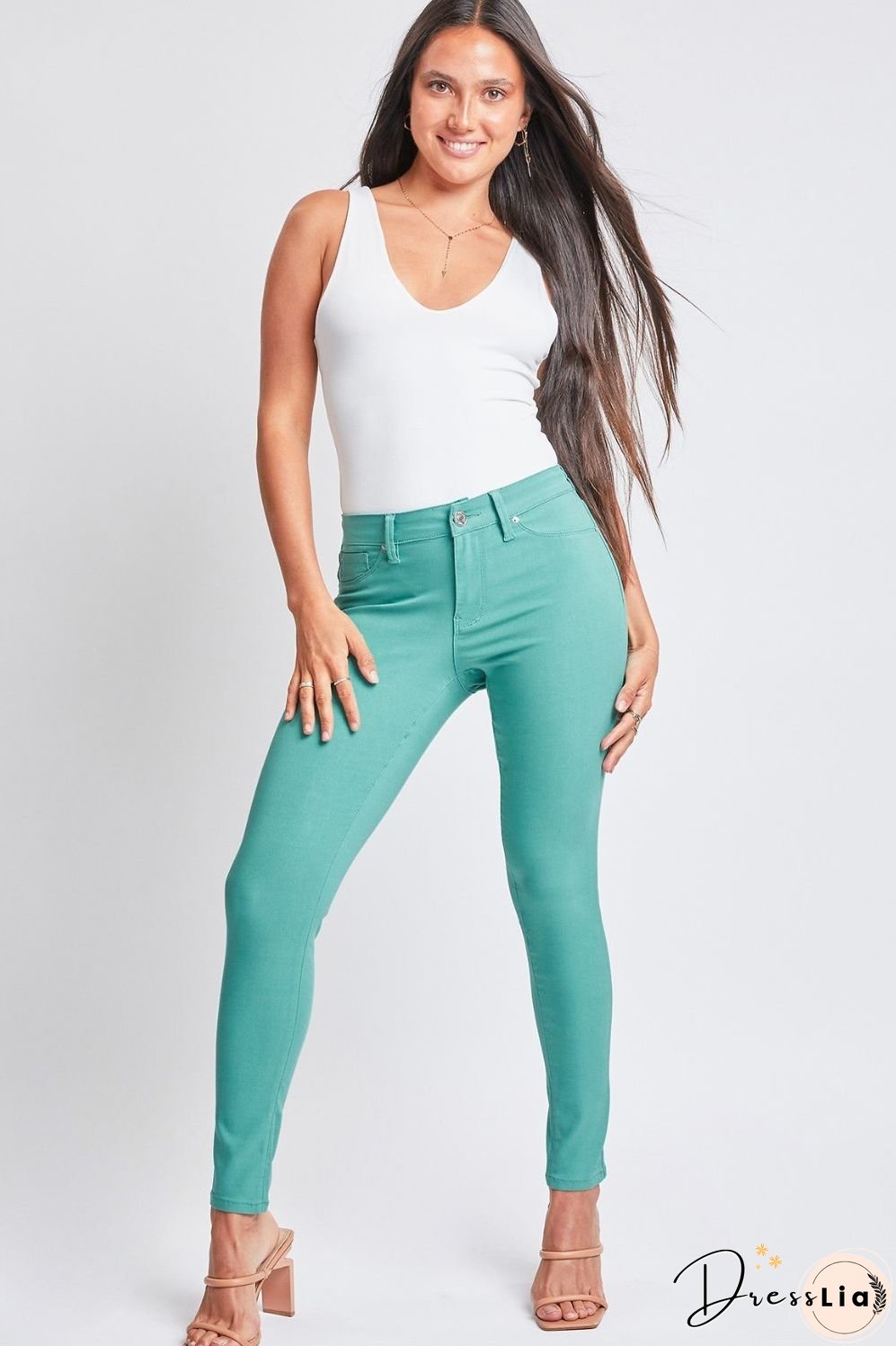 YMI Jeanswear Full Size Hyperstretch Mid-Rise Skinny Pants