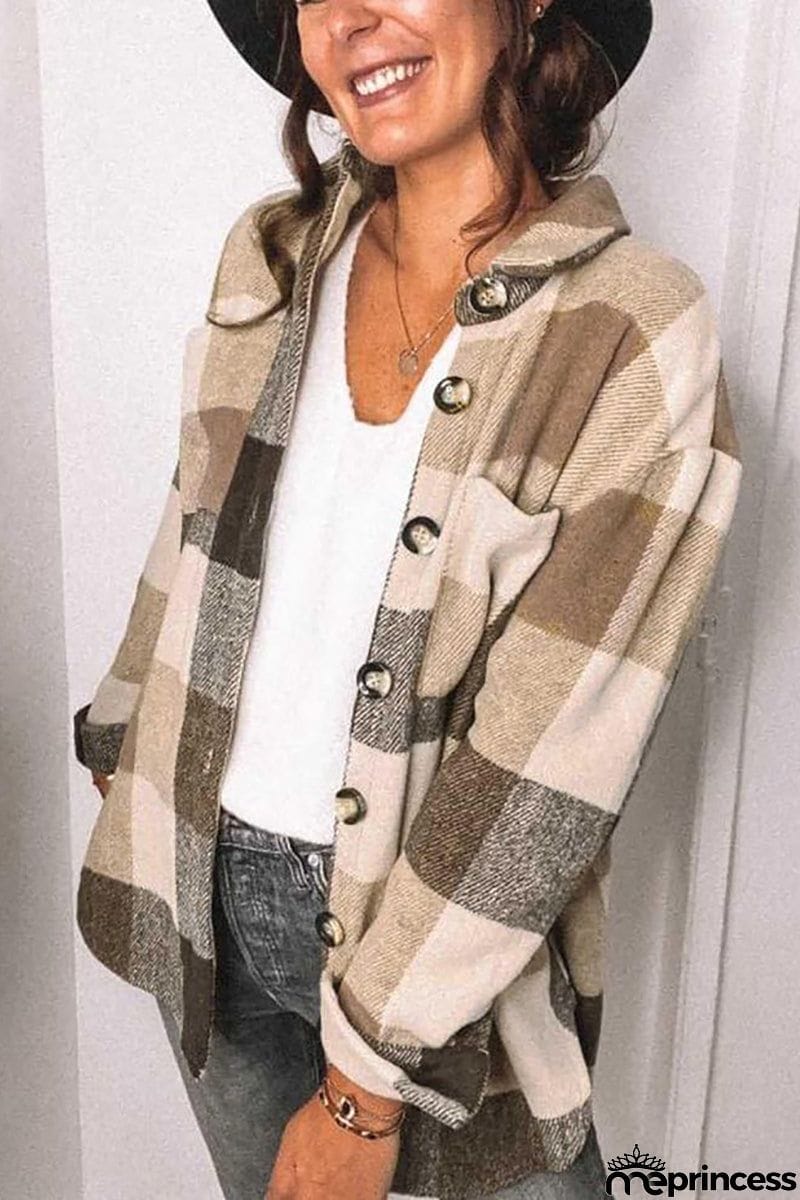 Plaid For Days Button Jackets