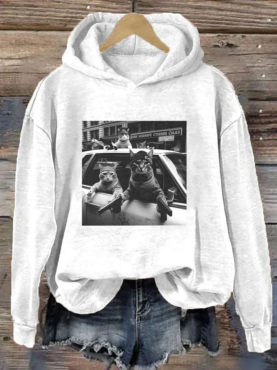 Funny Cat Gang Hoodie
