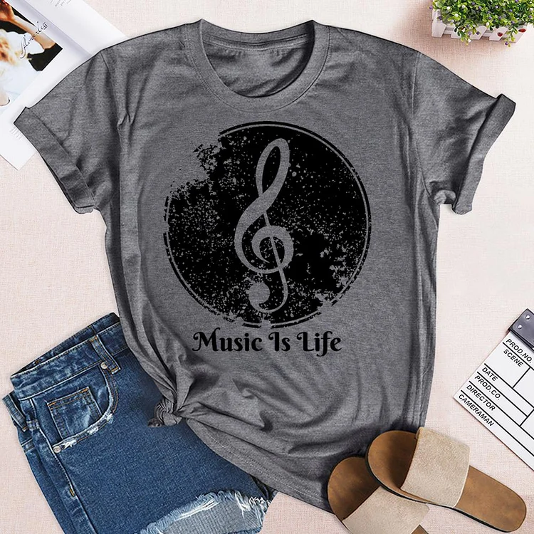 Music is life T-Shirt-03460-Annaletters