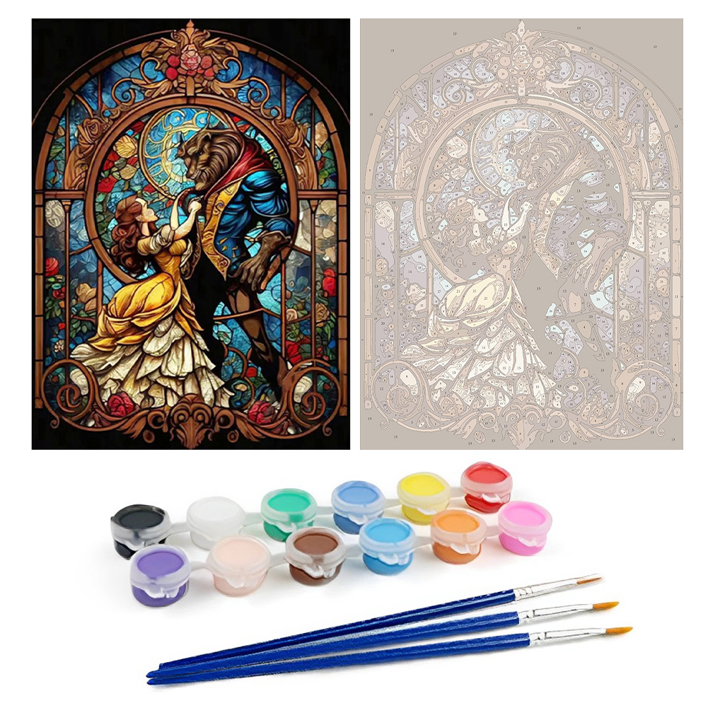 Princess and the Beast-Paint by Numbers-30*40cm/40*50cm