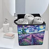 (US Local)Starry Sky Lavender DIY Special Shape Diamond Painting Folding Storage Box Container Organizer Case Kit