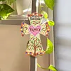 5D DIY Special Shaped Diamond Painting Cross Hanging With Lamp String Kit