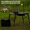 IGT One Unit Tea Tray Large Capacity Camping Storage Tea Tray for Hiking Fishing