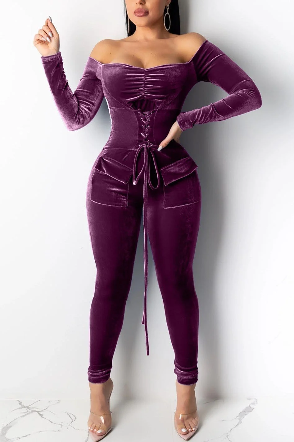 Sexy Off Shoulder Jumpsuit