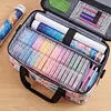 Portable Craft Storage Container with 30pcs Small Container Case Plastic Storage Containers for Art DIY Jewelry Fishing Tackle Crafts Storing (pink)