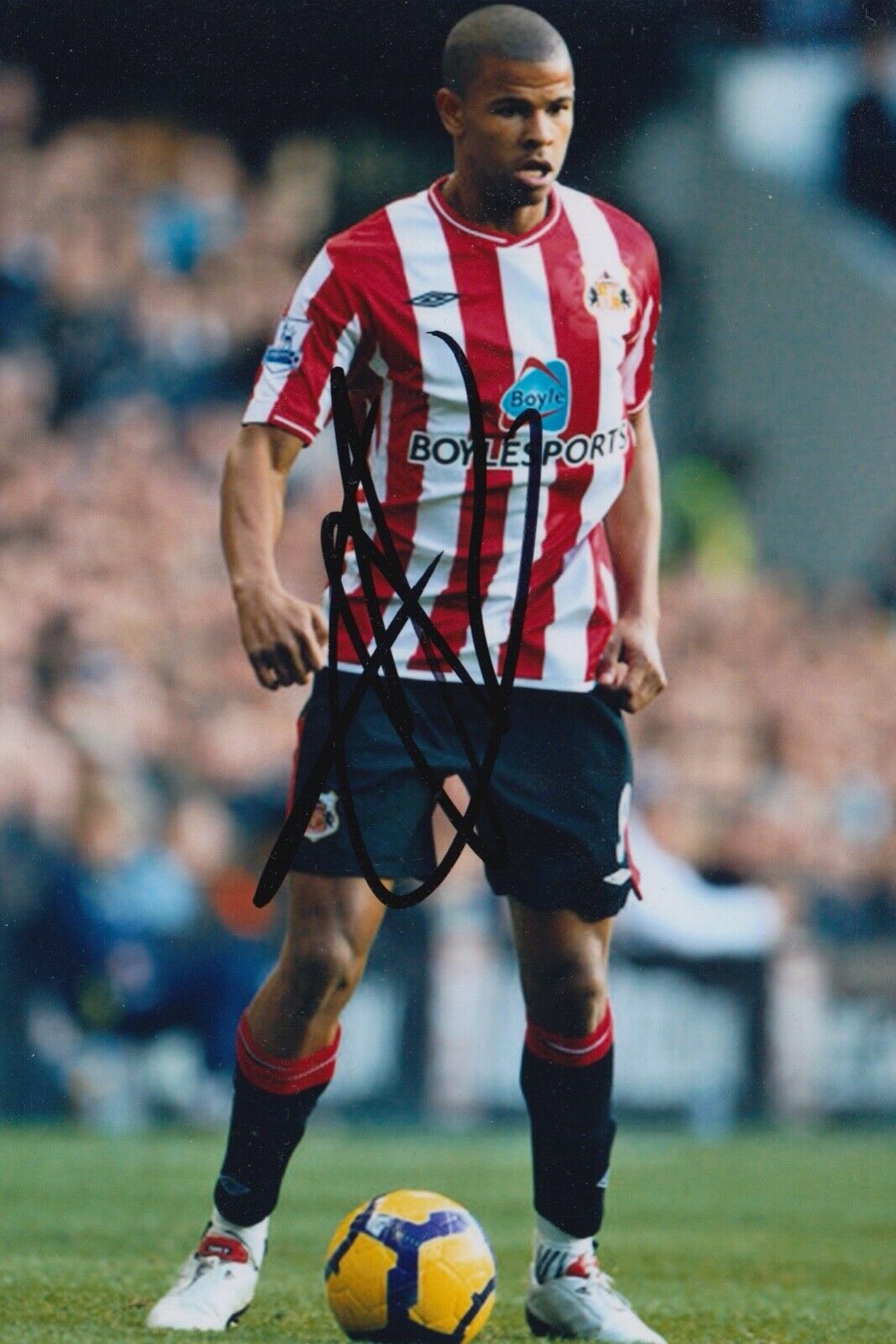 FRAIZER CAMPBELL HAND SIGNED 6X4 Photo Poster painting - FOOTBALL AUTOGRAPH - SUNDERLAND 1.