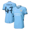 FODEN #47 Manchester City Home Authentic Soccer Jersey 2024/25 &ndash; UCL
