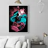 Diamond Painting -DIY Round Drill Cartoon Silhouette Ariel(50x60cm)