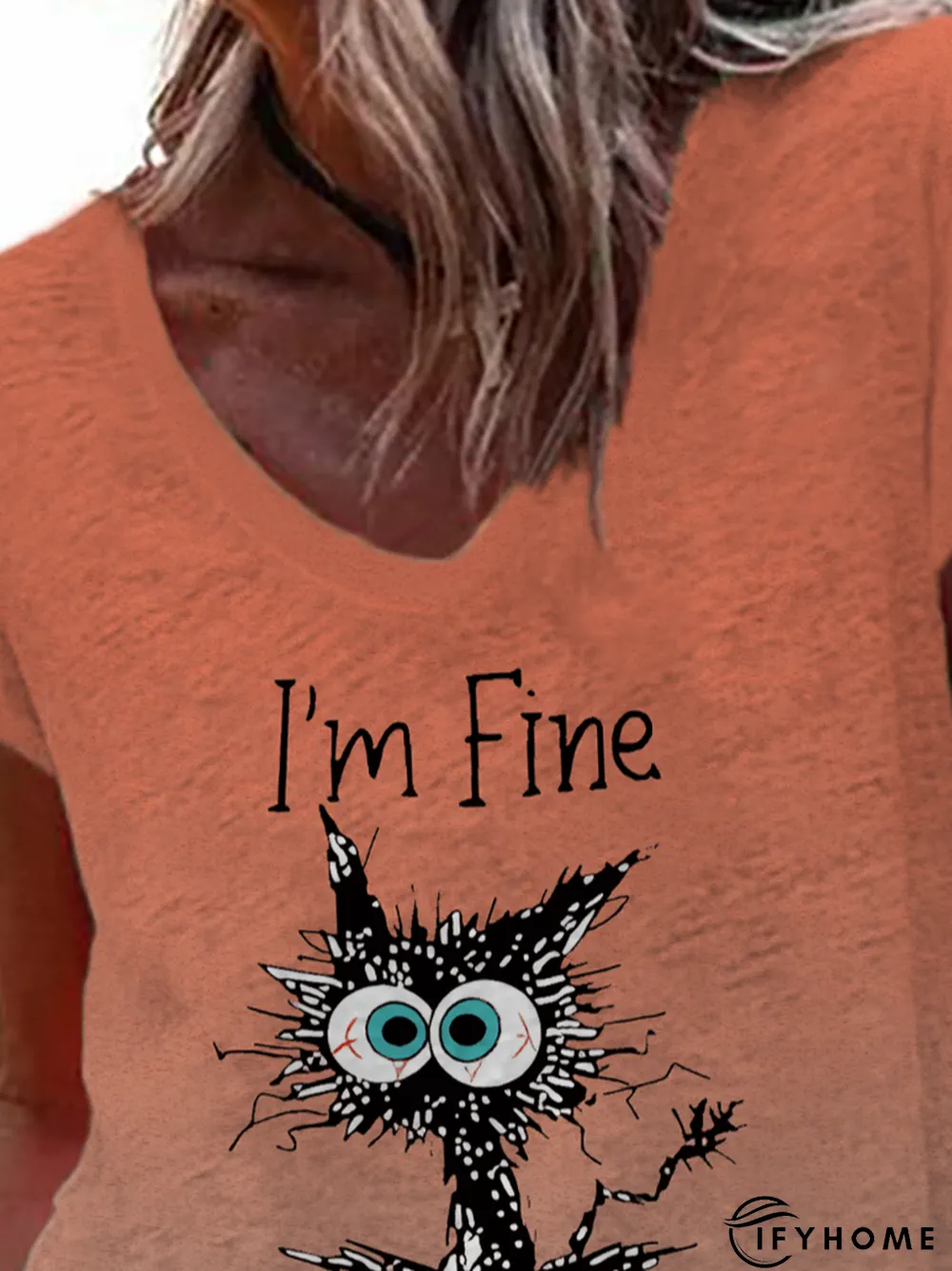 Printed Casual T-Shirt | IFYHOME