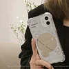 Touch-up Floral Mirror Phone Cases Silicone for iPhone 7-14 