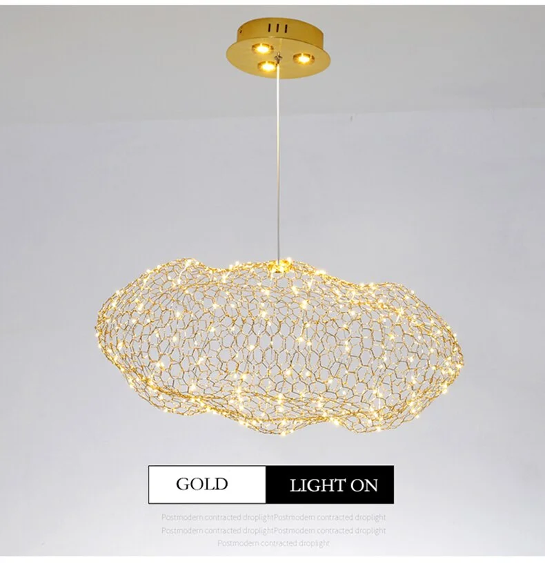 Creative cloud pendant  light led pendant lamp starry personality hotel restaurant bar designer firefly m creative wire art lamp