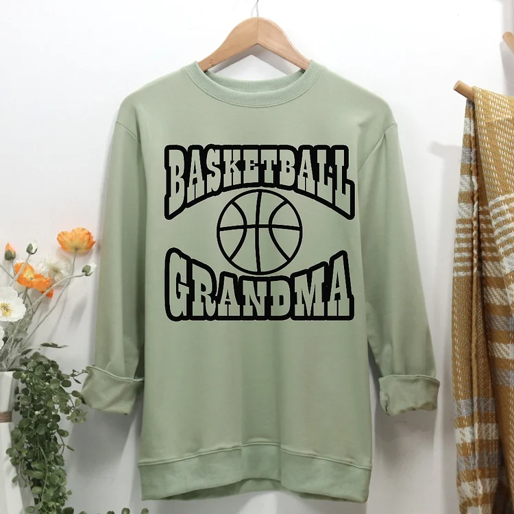 Basketball Grandma Women Casual Sweatshirt-Annaletters