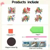 6Pcs Parrot Diamond Painting Fridge Magnet DIY Diamond Fridge Stickers