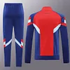 2024/2025 Arsenal Long Zip Jacket Red Blue Football Jersey 1:1 Thailand Quality Set