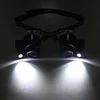 LED Magnifier Glasses Magnifying Headband Eyewear for Jewelers Watchmaker