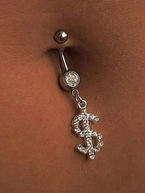 Stylish Alloy Belly Button Ring Body Accessories