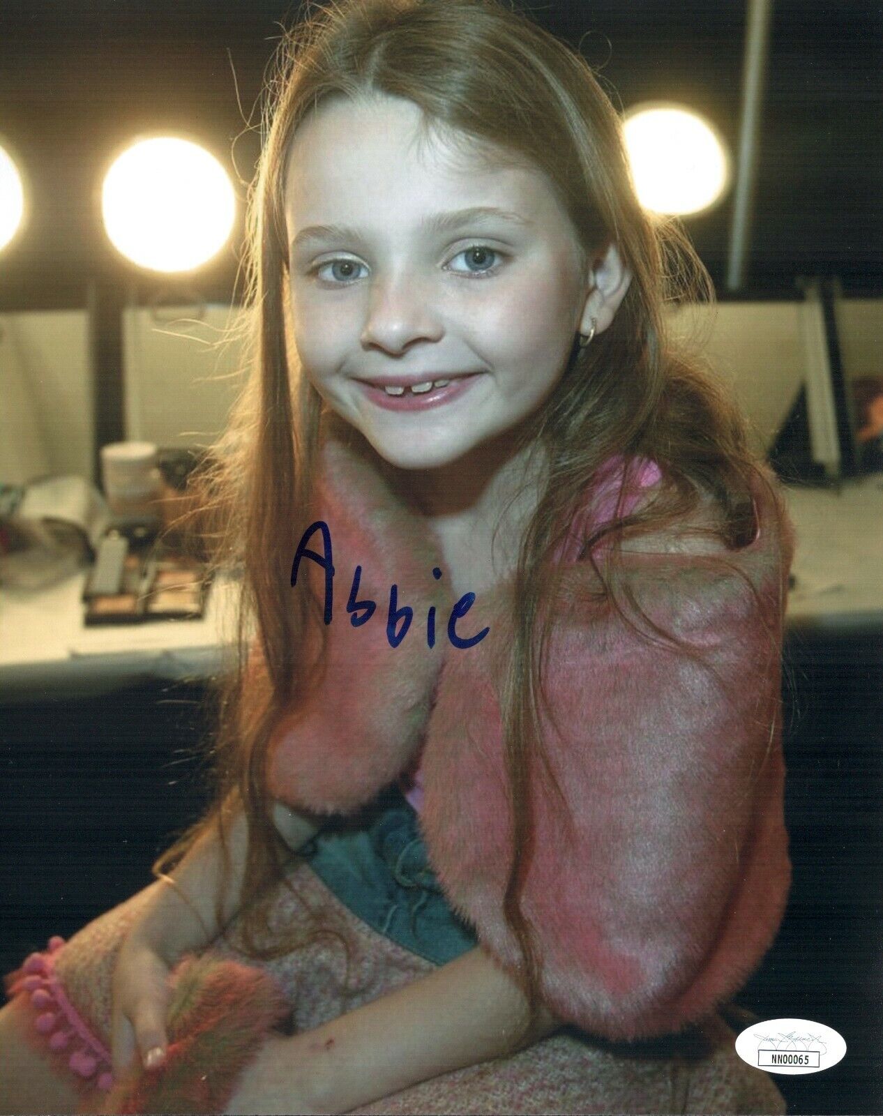 ABIGAIL BRESLIN Signed RARE CHILD SIGNATURE 8x10 Photo Poster painting Autograph JSA COA