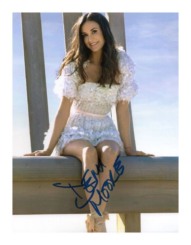 DEMI MOORE AUTOGRAPHED SIGNED A4 PP POSTER Photo Poster painting PRINT 1