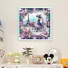 Girl Under Eiffel Tower-11CT Stamped Cross Stitch 40*40cm/15.75*15.75in tapestrymarket