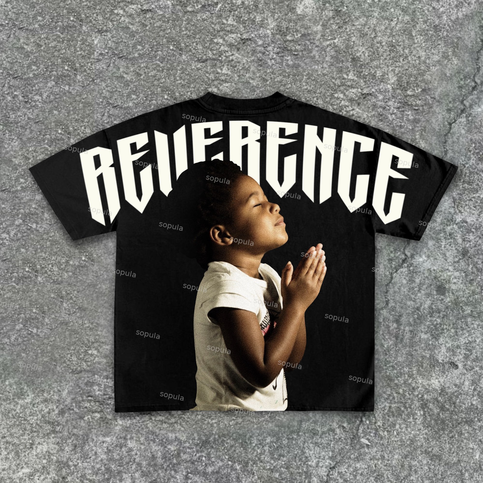 Jesus God Prayer Letter-Print Graphic Cotton T-Shirt - SOPULA