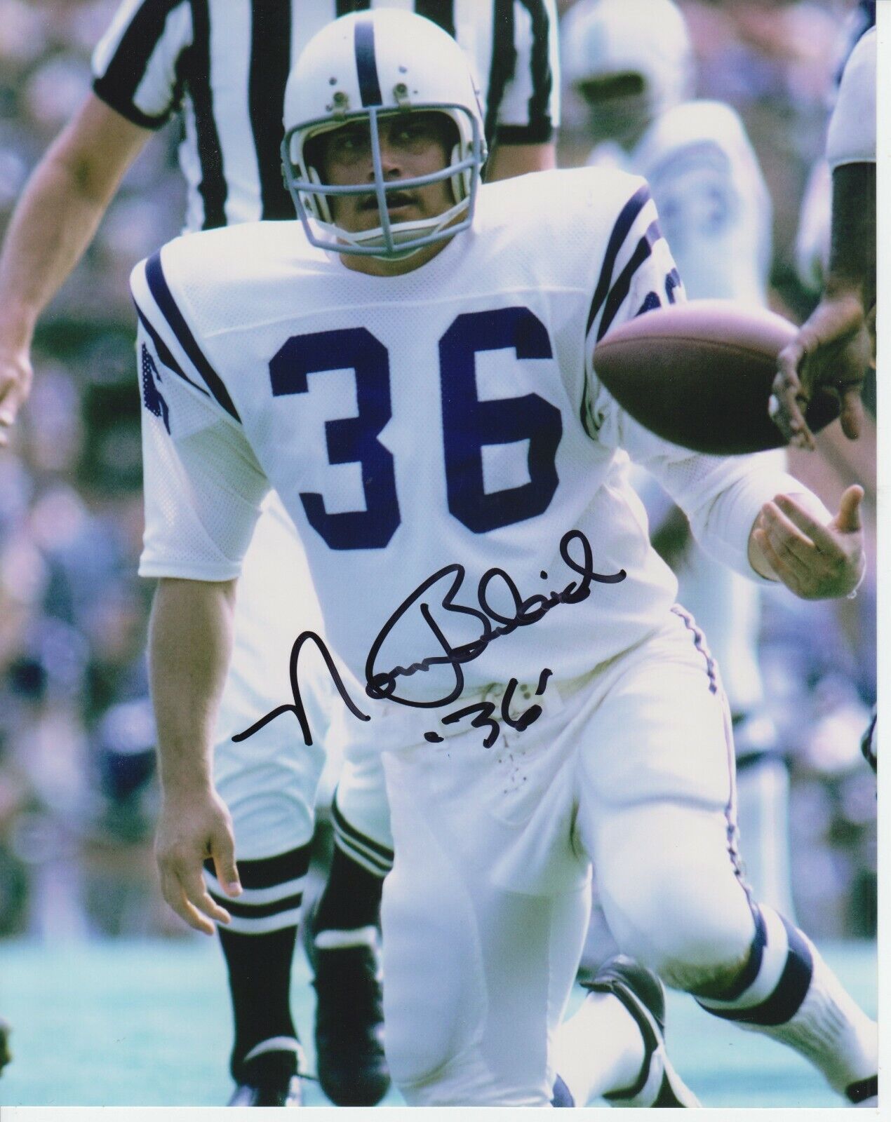 Norm Bulaich #2 8x10 Signed Photo Poster painting w/ COA Baltimore Colts