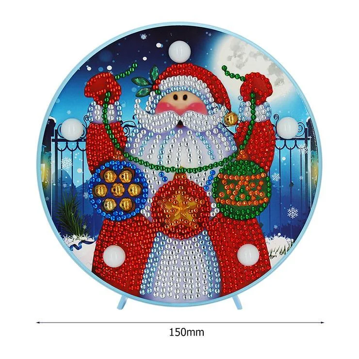 DIY LED Crystal Rhinestones Diamond Painting Night Lamp Table Decor