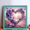 >SALE<Full Embroidery Eco-cotton Thread 11CT Printed Beach Heart Cross Stitch 50x50cm