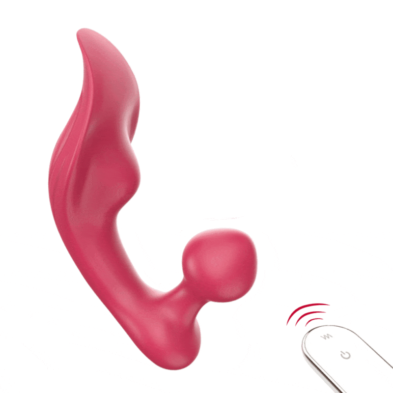 9 Modes Wearable Remote Control Invisible Vibrator - Rose Toy