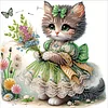 Diamond Painting-DIY Crystal Rhinestone Cat Lady