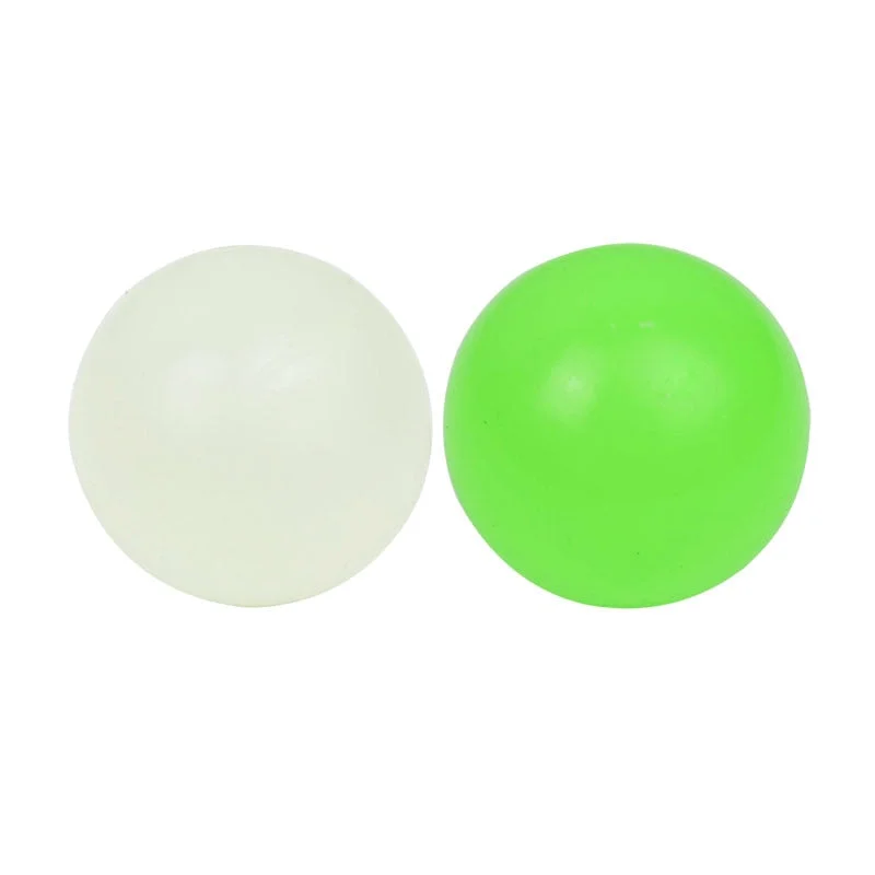 4.5cm Luminous Balls High Bounce Glowing Stress Ball Sticky Wall Home Party Decoration Kids Gift Anxiety Toy Glow in the Dark