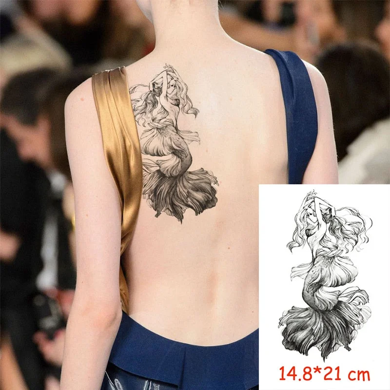 Waterproof Temporary Tattoo Sticker angry wolf mountain tatoo water transfer fake tatoo flash tatto Woman Man kid 14.8*21 cm