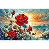 Coast Rose-Full Round Diamond Painting 60*40CM
